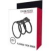 Ensemble de 3 cockrings flexibles Darkness Ensemble de 3 cockrings flexibles Darkness