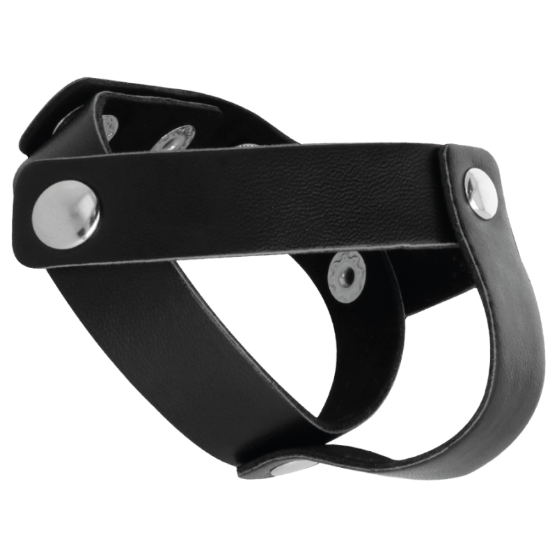 Anneau De Pénis En Cuir Réglable Darkness - 5 Positions, Fétichisme BDSM - Neuf, Garantie 1 An
