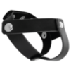 Cockring Penis et Testicules réglables en cuir Darkness