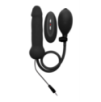 Dildo Silicone Gonflable et Vibrant- Black