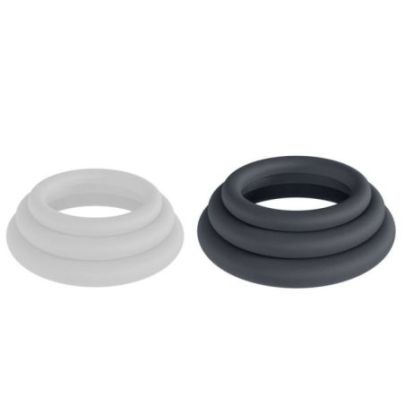 Lot de 3 Cockrings Silicone Classic Levelz 33-39mm pas cher