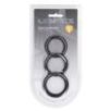 Lot de 3 Cockrings Silicone Classic Levelz 33-39mm