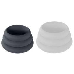 Lot de 3 Cockrings Silicone Wide-O S-L 30-42mm pas cher