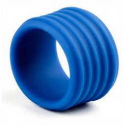 Cockring Deep Rib Grip 35 mm Bleu pas cher