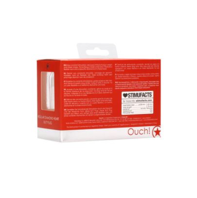 Plug Bijou Anal Silicone Heart Rouge 6 x 2.8 cm