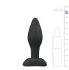Plug anal noir en silicone - Small 7.5x2.8cm Plug anal noir en silicone - Small 7.5x2.8cm