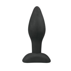 Plug anal noir en silicone - Small pas cher