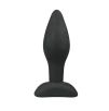 Plug anal noir en silicone - Small 7.5x2.8cm Plug anal noir en silicone - Small 7.5x2.8cm