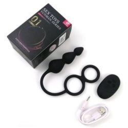 Ballstretcher-Plug Vibrant Trikon 9.5 x 3cm sur La boutique du poppers Ballstretcher-Plug Vibrant Trikon 9.5 x 3cm