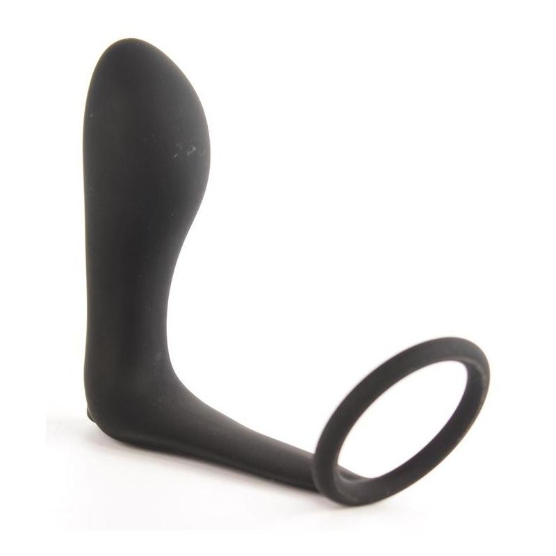 Cockring + Plug Vibrant Ansel 9 x 3 cm - Anneau 36mm Cockring + Plug Vibrant Ansel 9 x 3 cm - Anneau 36mm