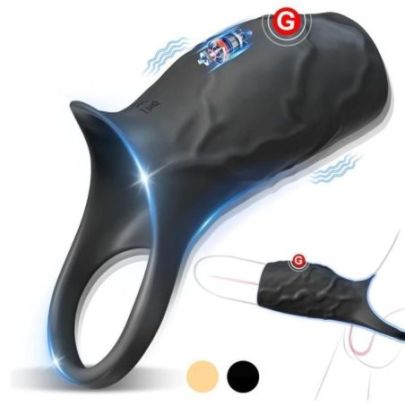 Manchon vibrant Extivibe 9 x 4.5 cm Noir