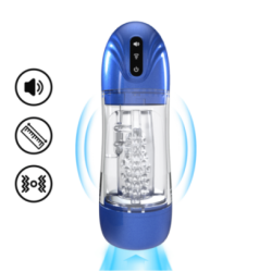 Masturbateur Sonicpull Vibrations et Succion Bleu pas cher