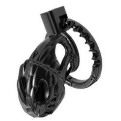 Cage Dinocock 10 x 3.7 cm Noire pas cher