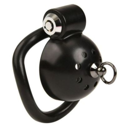 Cage avec laisse Round Leash 4 x 3.5 cm Noire
