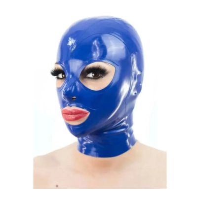 Cagoule en Latex Texie Bleu