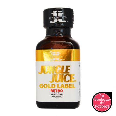 Poppers Jungle Juice Gold Pentyl Lockerroom 25ml pas cher Poppers Jungle Juice Gold Pentyl Lockerroom 25ml pas cher