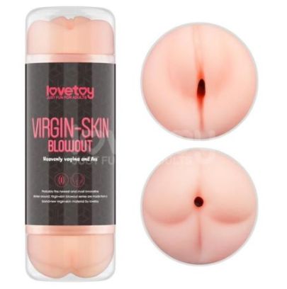 Masturbateur 2 entrées vagin-anus Virgin-skin blowout Rose pas cher