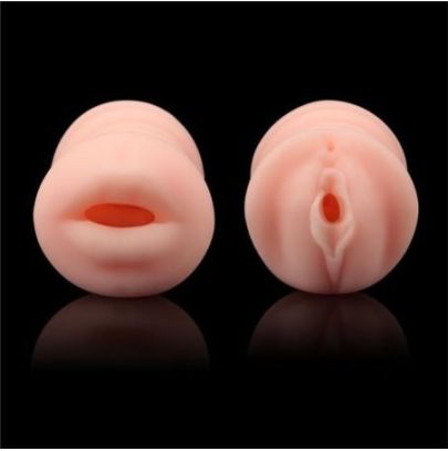 Masturbateur 2 entrées vagin-bouche Virgin-skin blowout Violet