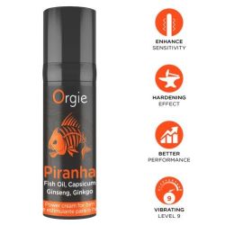 Crème de pénis stimulante Piranha 15ml