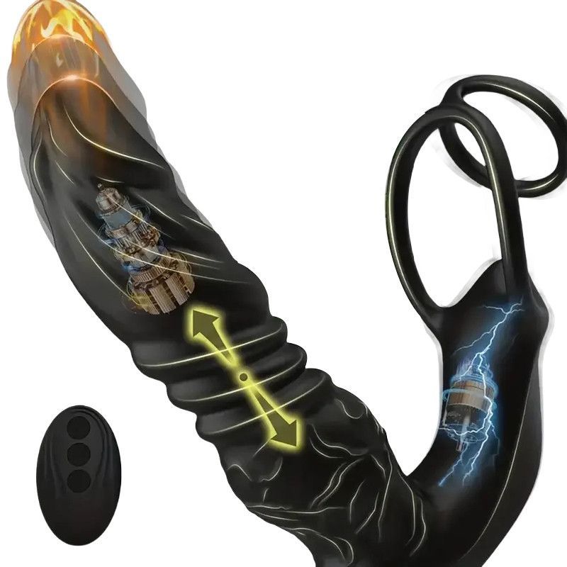 Plug prostatique + Ballstretcher Bonobass 13.5 x 3.5cm