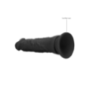Gode réaliste Noir 17x3.5cm Realrock Gode réaliste Noir 17x3.5cm Realrock