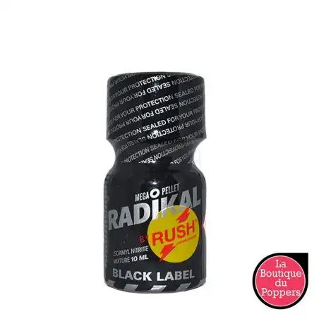 Poppers Radikal Rush Black Label 10mL pas cher