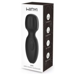 Mini Wand Lunius 11 cm Noir - 10 Vibrations