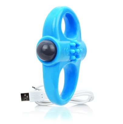 Anneau Penien rechargeable Yoga Blauw Bleu The Screaming O pas cher