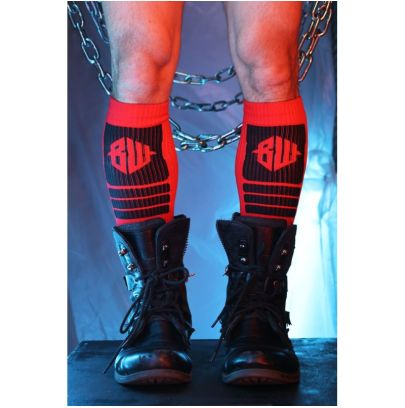 Chaussettes Hautes Hypnotix Noir-Rouge