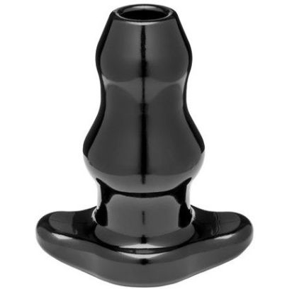Double Tunnel Plug Noir Large12 x 7 cm pas cher