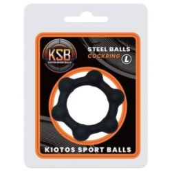 Cockring lesté Steel Balls L 42 mm - 68g