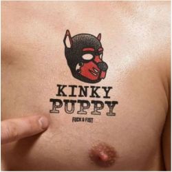 Tatouage temporaire Kinky Puppy 9 x 6.5cm pas cher Tatouage temporaire Kinky Puppy 9 x 6.5cm pas cher