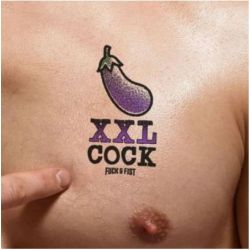 Tatouage temporaire XXL Cock 9 x 5cm pas cher Tatouage temporaire XXL Cock 9 x 5cm pas cher