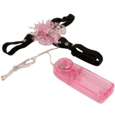 Harnais Strap-On avec Papillon Vibrant Multivitesses Baile Butterfly