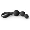 Gode Anal à Boules en Silicone Noir 15,5 cm