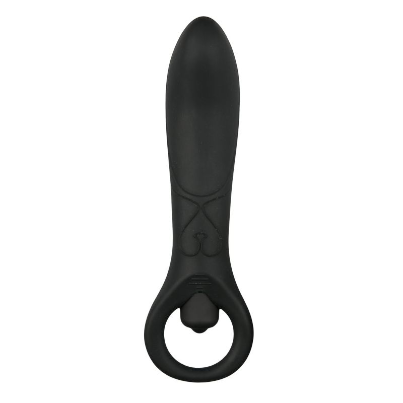 Vibromasseur Anal en Silicone Noir 15,5 cm