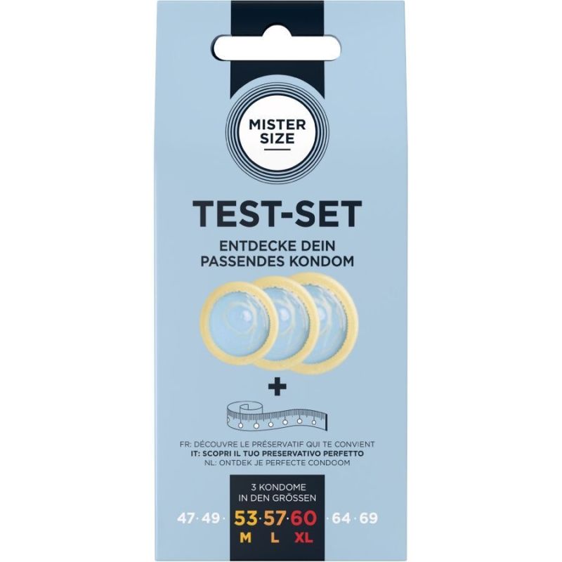 Préservatifs Mister Size Échantillon 3 tailles 53, 57 et 60mm x3 Préservatifs Mister Size Échantillon 3 tailles 53, 57 et 60mm x3