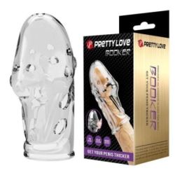 Gaine de pénis épaississante Rocker transparente - Pretty Love pas cher