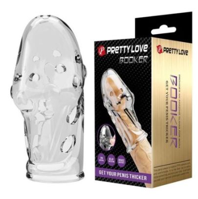 Gaine de pénis épaississante Rocker transparente - Pretty Love pas cher