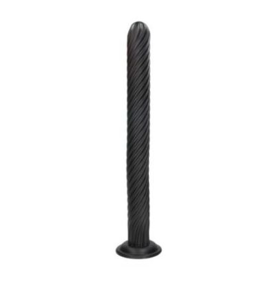 Plug Anal Torsadé Titan Twist – 48 cm – Noir pas cher