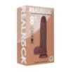 Gode Réaliste Vibrant Va-et-Vient Double Densité avec Testicules – 20,3 cm – Marron Gode Réaliste Vibrant Va-et-Vient Double Densité avec Testicules – 20,3 cm – Marron