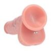Gode Réaliste Vibrant Va-et-Vient Double Densité avec Testicules – 20,3 cm – Chair