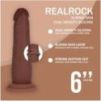 Gode Réaliste Double Densité à Peau réaliste – 15,5 cm – Marron