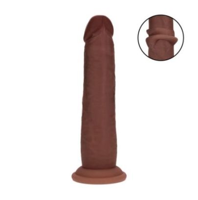 Gode Réaliste Double Densité à Peau Coulissante – 18