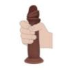 Gode Réaliste Double Densité à Peau réaliste – 18,5 cm – Marron Gode Réaliste Double Densité à Peau réaliste – 18,5 cm – Marron