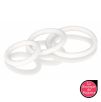 Lot de 3 cockrings souples Blanc Lot de 3 cockrings souples Blanc