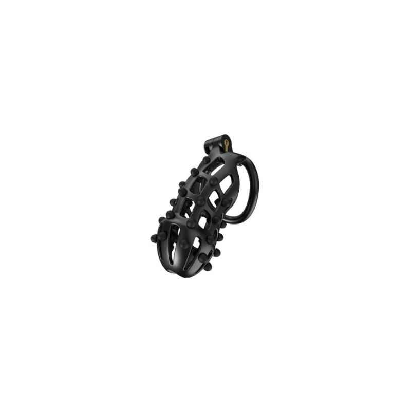 Cage de chasteté Point Up XXL Noire 12 x 4cm Cage de chasteté Point Up XXL Noire 12 x 4cm