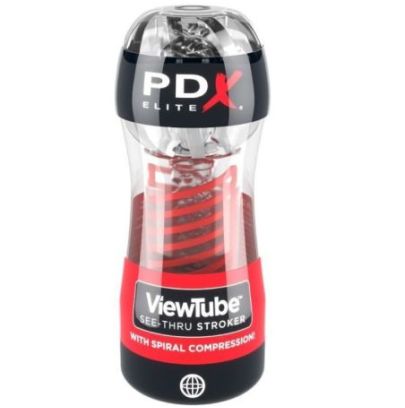 Masturbateur Transparent à Spirale et Compression ViewTube 2 - PDX Elite pas cher