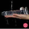 Gode transparent avec Bourses Flawless 16 x 3.5 cm Gode transparent avec Bourses Flawless 16 x 3.5 cm