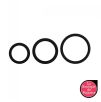 Pack 3 cockrings Silicone Noir Pack 3 cockrings Silicone Noir